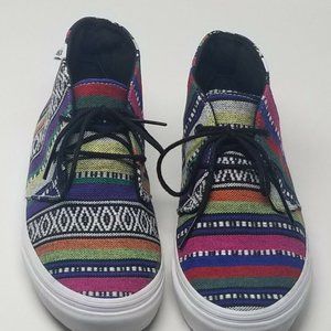 Vans Off The Wall Aztec Print High Top Sneakers